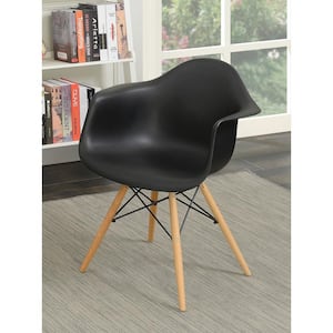 Morven Black Wood Dining Arm Chairs (Set of 2)