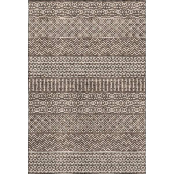 Addison Rugs Mayfield Premium Machine Washable Abstract AMF939 Brown 3 ft. x 4 ft. Area Rug
