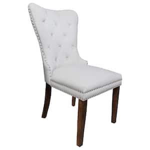 York Beige Fabric Parsons Chairs (Set of 2)