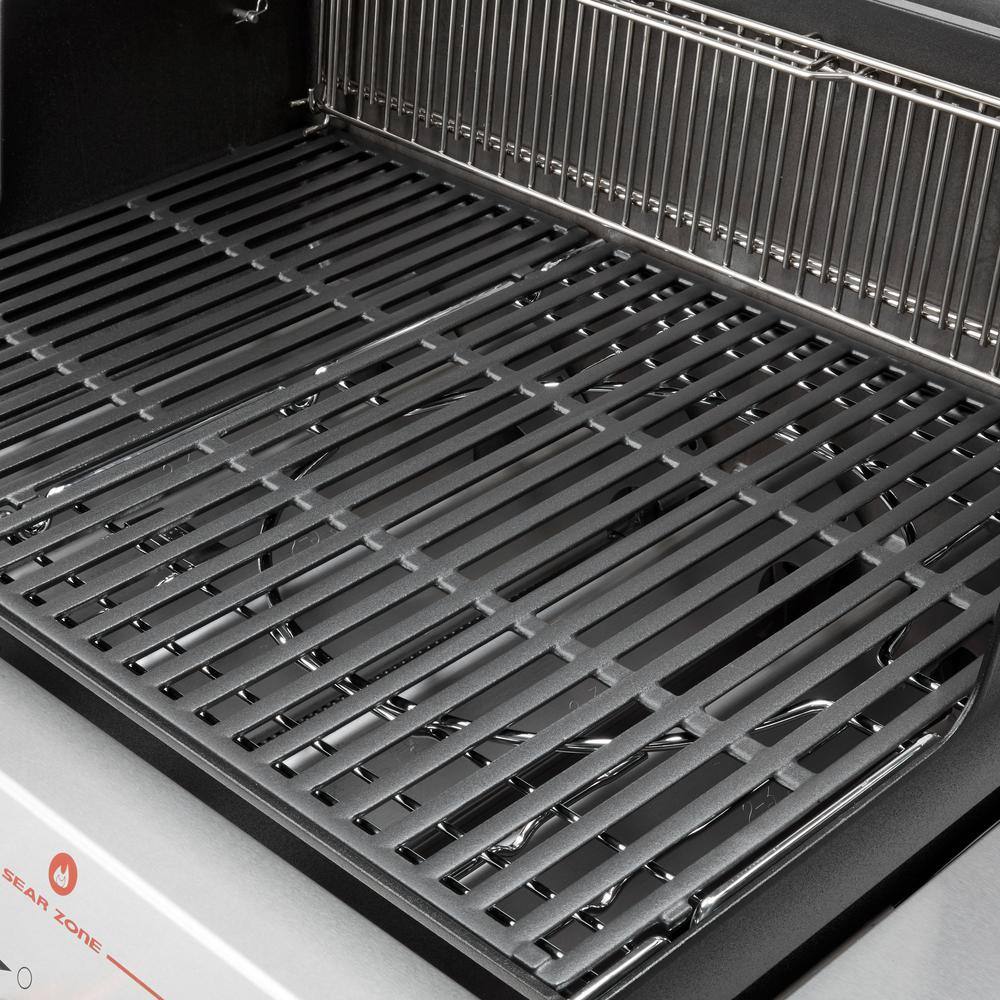 Genesis E-435 Black Liquid Propane Gas Grill with Stainless Steel Accents