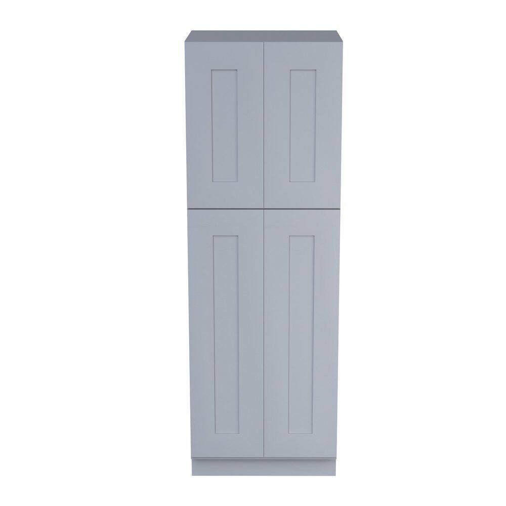 30 in. W x 24 in. D x 90 in. H Plywood Ready to Assemble Floor Base Kitchen Cabinet in Grey with Doors and Shelves price history on PriceWatchPro