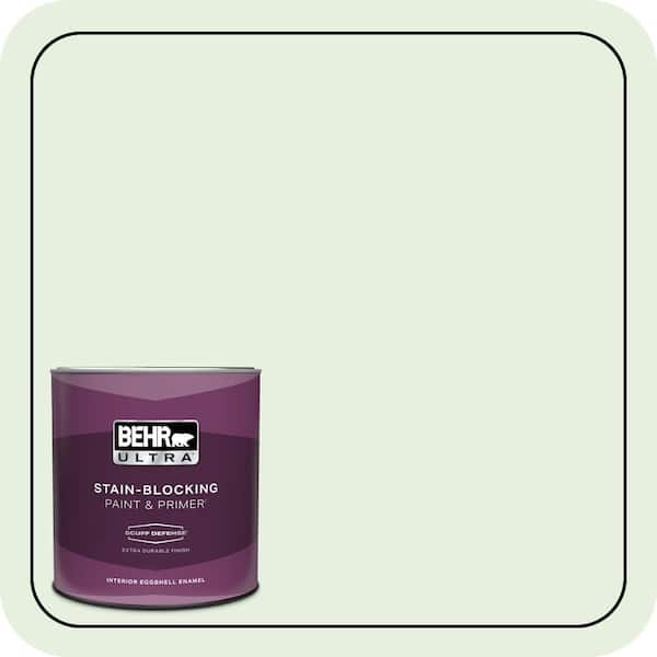 BEHR ULTRA 1 qt. #M390-1 Mayfair White Extra Durable Eggshell Enamel Interior Paint & Primer