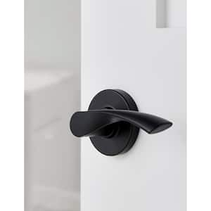 Primrose Matte Black Passage Hall/Closet Door Lever