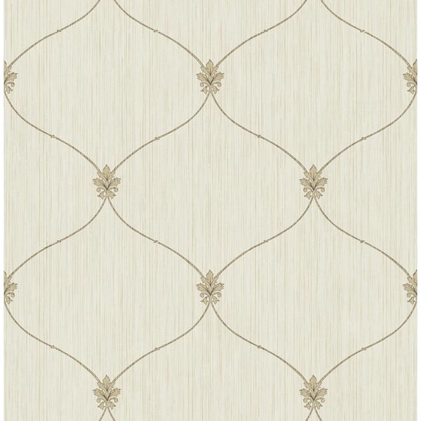Seabrook Designs Lenox Hill Ogee Paper Strippable Roll (Covers 56 sq. ft.)