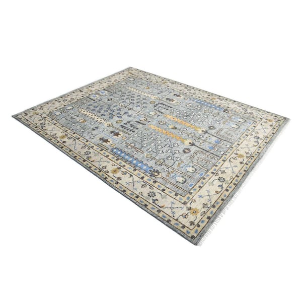 Sydney Contemporary Gray 6 ft. x 9 ft. Area Rug