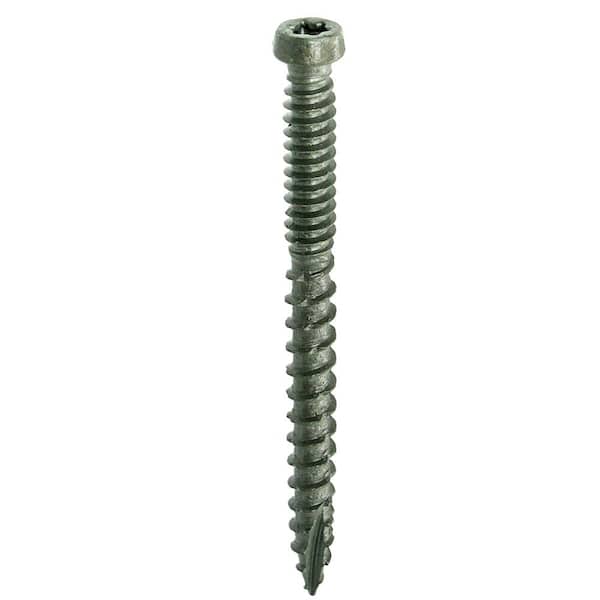 DECKMATE #9 x 2-1/2 in. Gray Star-Drive Pan-Head Coarse Composite Deck Screw 10 lbs. box (729 pcs)