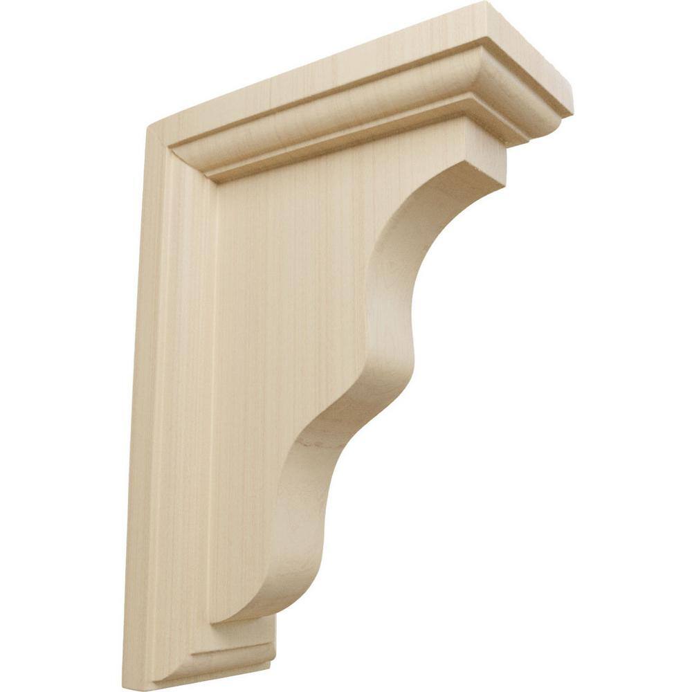 Hamilton Traditional 2.25"W x 7"H x 5"D Rubberwood Corbel