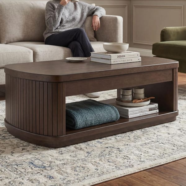 Signature DESIGN BY ASHLEY Korestone 56 in. Dark Brown Rectangle