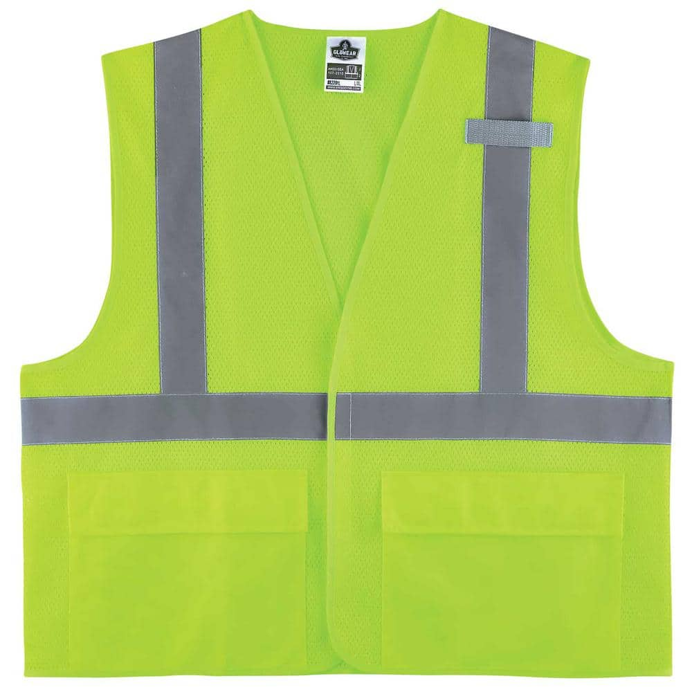 Ergodyne GLoWEAR 2XL/3XL Lime Hi-Vis Type R Class 2 Standard Mesh Vest