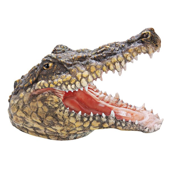 Design Toscano Chomper's Gonna Get You Crocodile Statue (Set of 2