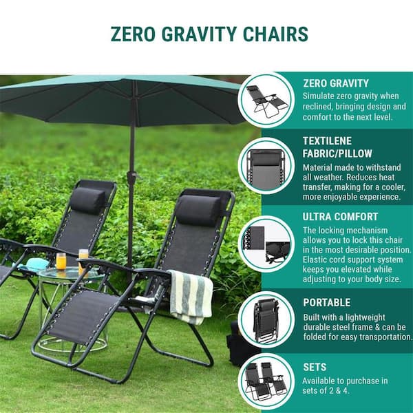 Lightweight zero deals gravity beach chair