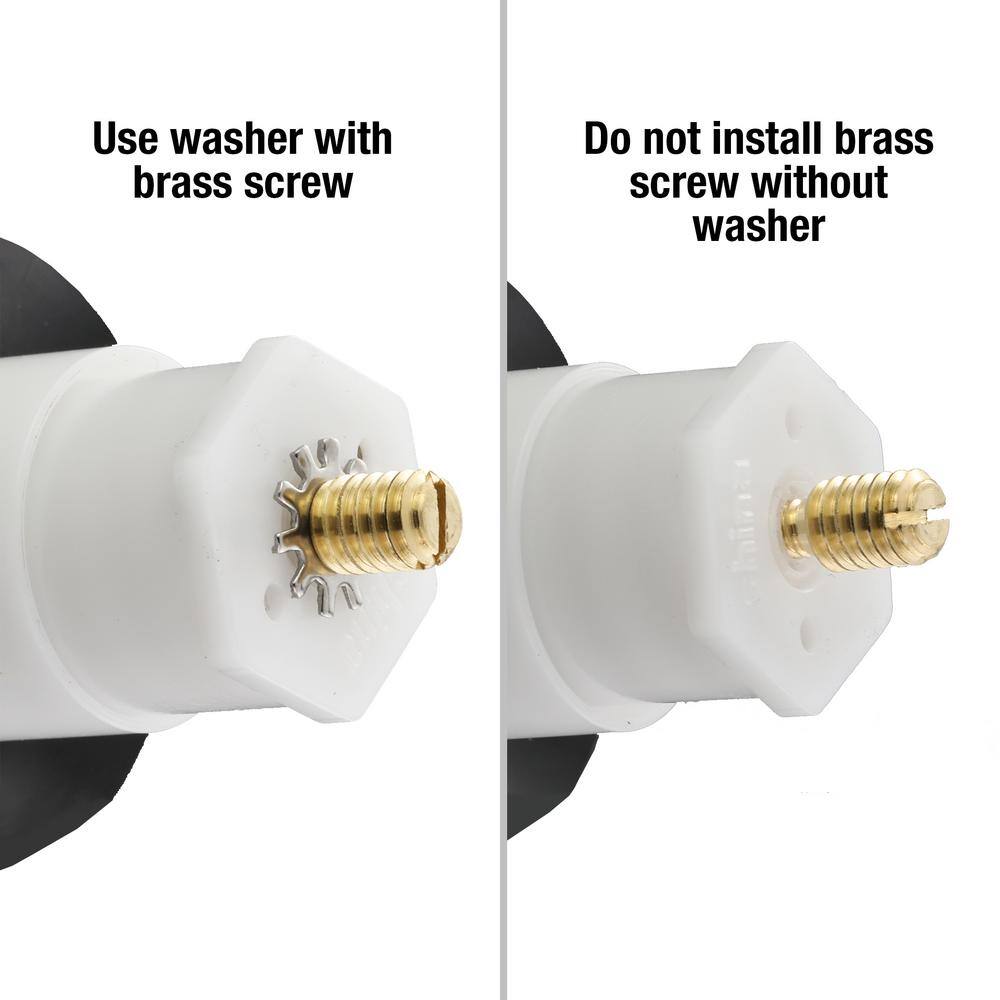 Chrome Plastic Touch-Toe Tub Drain Stopper, 2-Inch