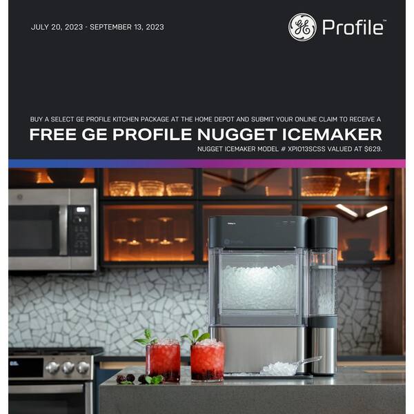 counter depth refrigerator with nugget ice maker