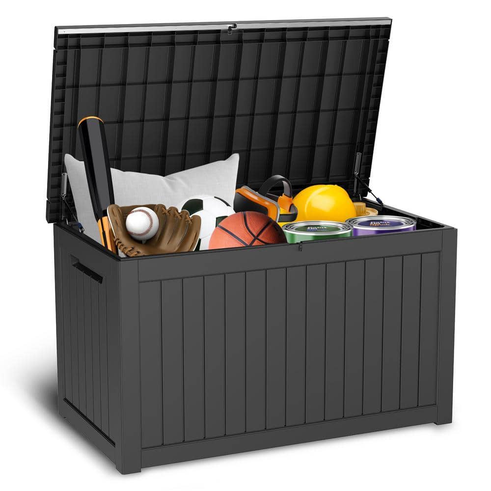 230-Gal. Waterproof Resin Deck Box : Ultimate Outdoor Storage Solution