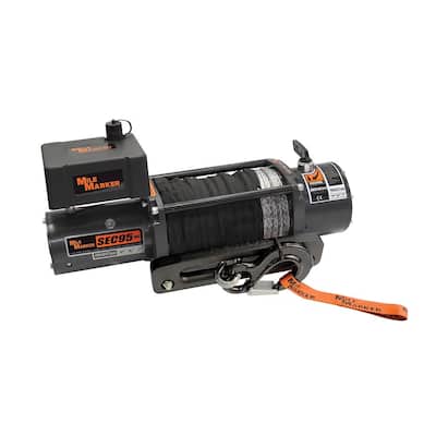 9,500 lb. Capacity SEC9.5 SUV and Truck Winch with Rope and Remote