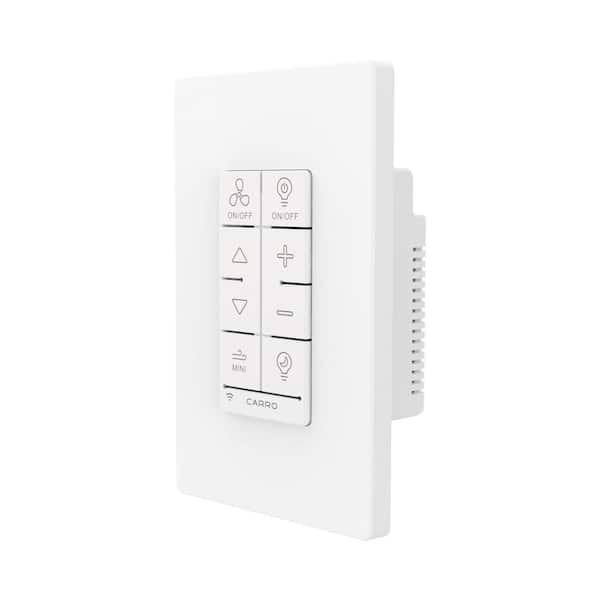 Locus Smart Wi-Fi Ceiling Fan Wall Switch (1-Gang), Works with Alexa, Google Home and Siri Shortcut