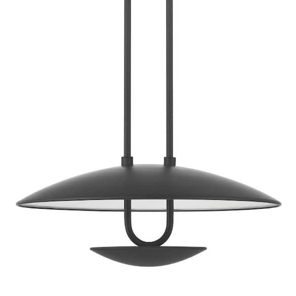 Hunter Sunset Ridge NA Light Matte Black Dome Pendant Lighting for Kitchen
