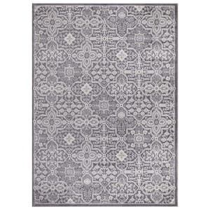 Jefferson Collection Athens Gray 5 ft. x 7 ft. Area Rug