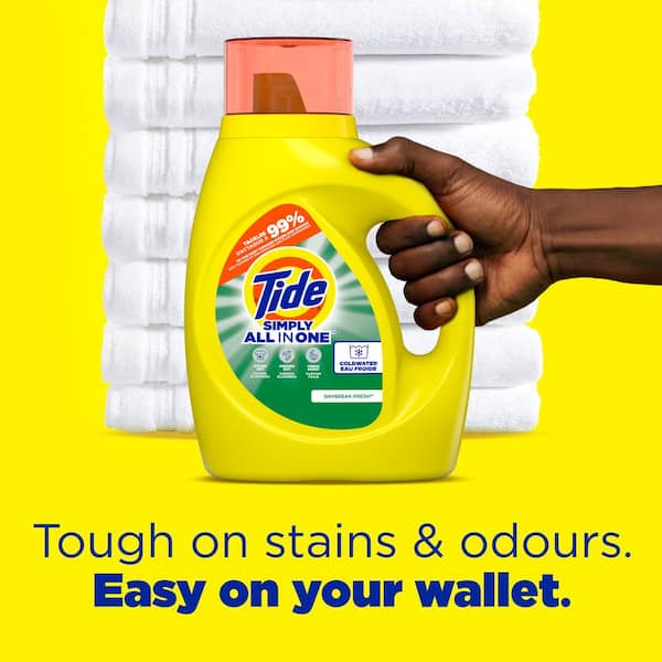 Simply All in One Daybreak Fresh Scent Liquid Laundry Detergent, 89-Loads, 117 fl. oz., 2-Pack