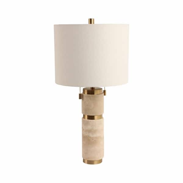 Sagebrook Home 26 in. Tan Modern Table Lamp with 2 Pulls