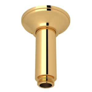 3 in. Ceiling Mounted Shower Arm in Italian Brass