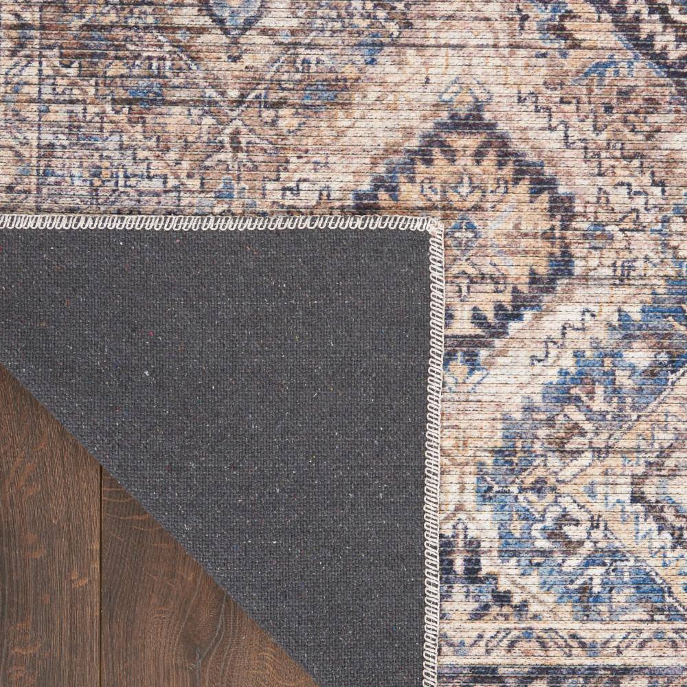 Nicole Curtis Ivory Latte Cotton Chenille Rectangular Area Rug