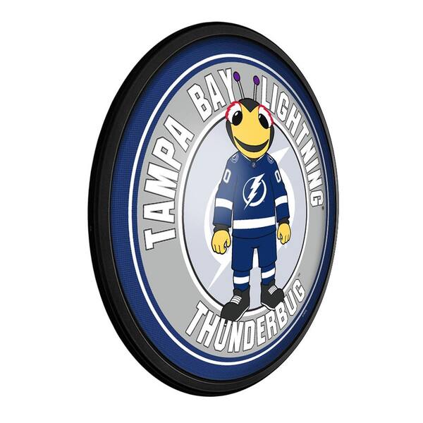 The Fan-Brand Tampa Bay Lightning: Round Slimline Lighted Wall Sign 18 in.  L x 18 in. W 2.5 in. D NHTBLG-130-01 - The Home Depot