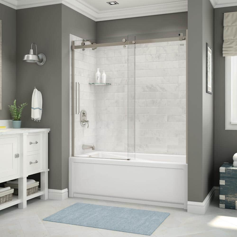 MAAX Utile 32 in. x 60 in. x 81 in. Bath and Shower Combo in