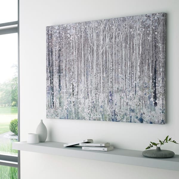 39 in. x 28 in. "Watercolor Woods" by Graham and Brown Printed Canvas Wall Art