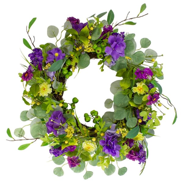 23 Hydrangea Artificial Wreath
