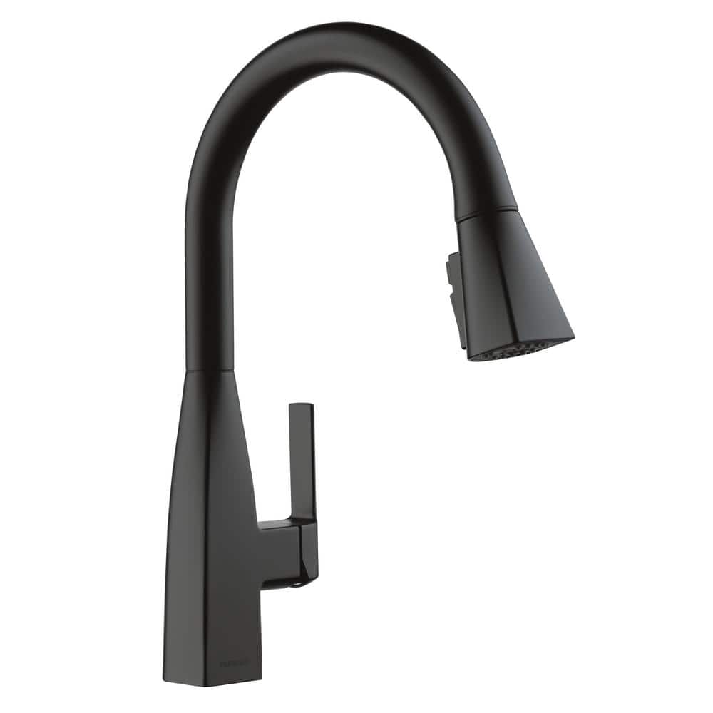 Xander Single Handle Pull Down Sprayer Kitchen Faucet in Matte Black price history on PriceWatchPro
