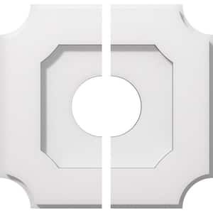 1 in. P X 6 in. C X 10 in. OD X 3 in. ID Locke Architectural Grade PVC Contemporary Ceiling Medallion, Two Piece