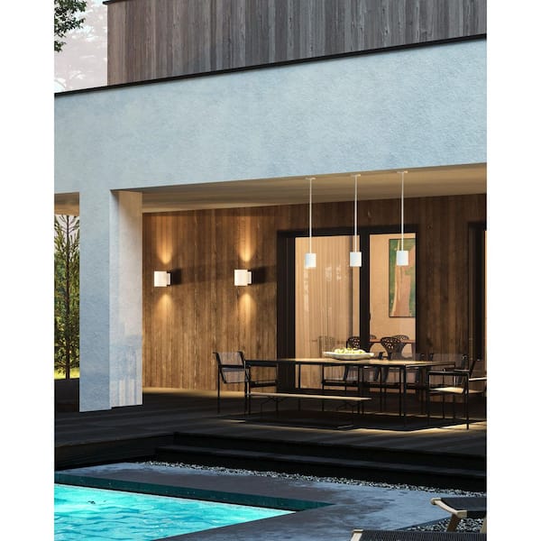 Nordic 6-in (5-in Dia. ) White LED Exterior Pendant