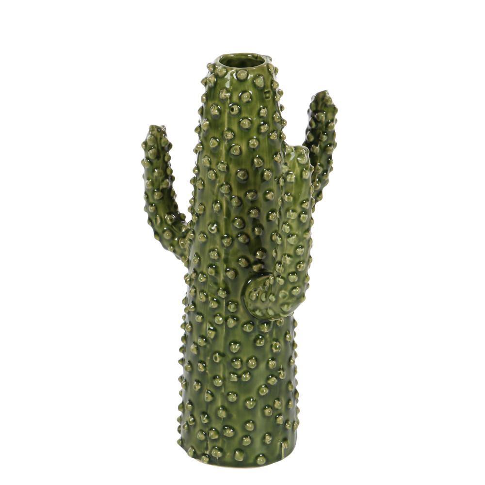 Green Ceramic Cactus Decorative Table Vase