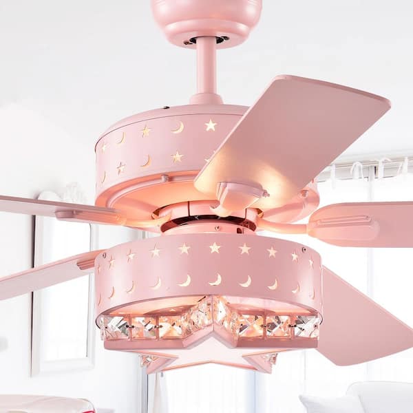 Warehouse of Tiffany Funder 52 in. Indoor Star Pink Lighted Remote