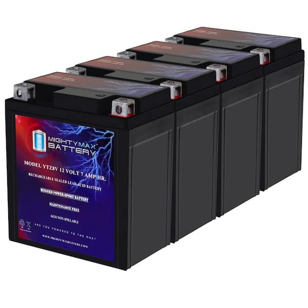 MIGHTY MAX BATTERY YTZ8V-12-Volt 7 AH, 85 CCA, Rechargeable