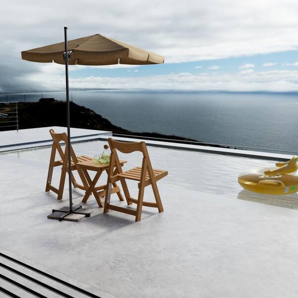 myhomore 3-Piece HDPE Foldable Small Table and Chair Set with 2