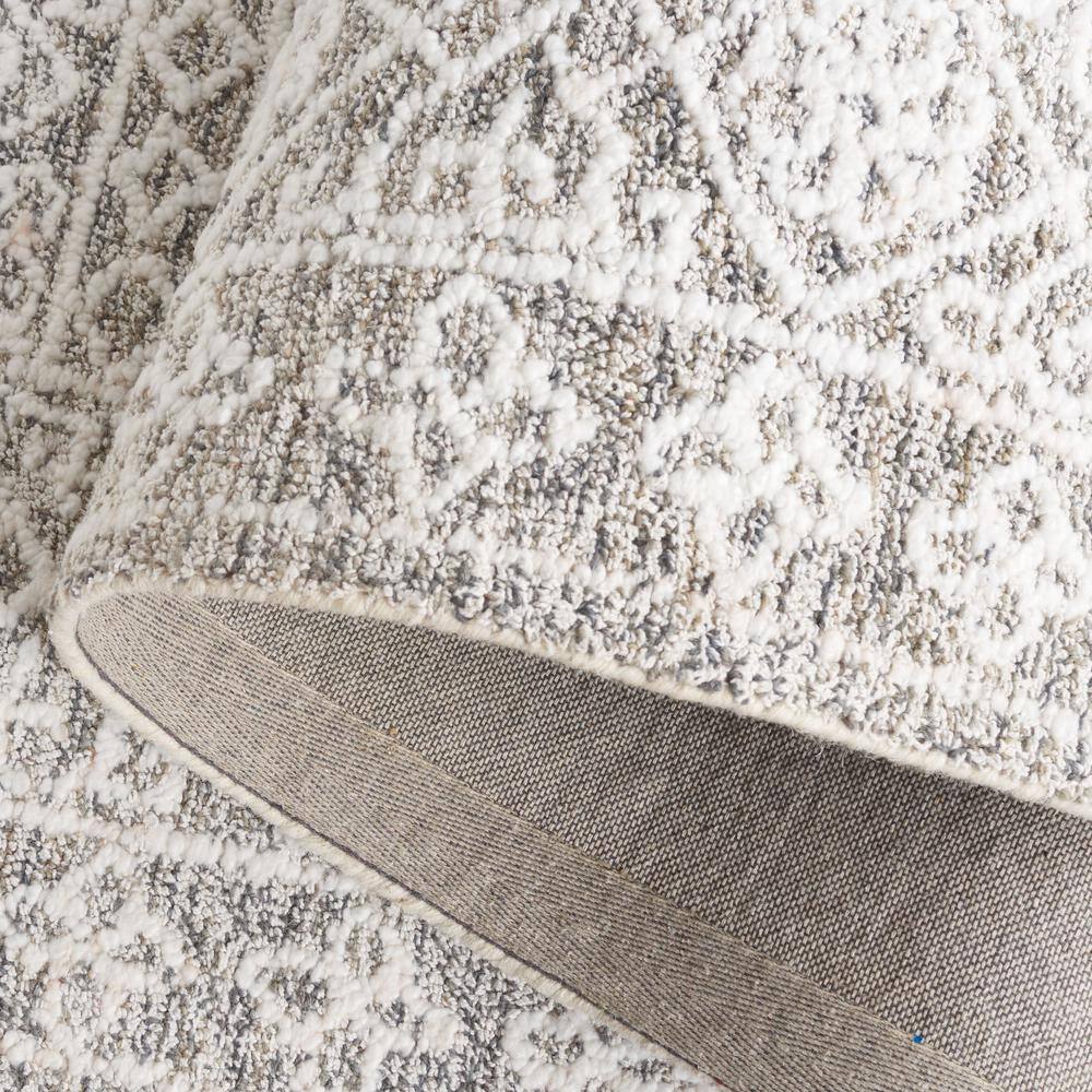 Gray Handmade Tufted Wool and Synthetic 8' x 10' Area Rug