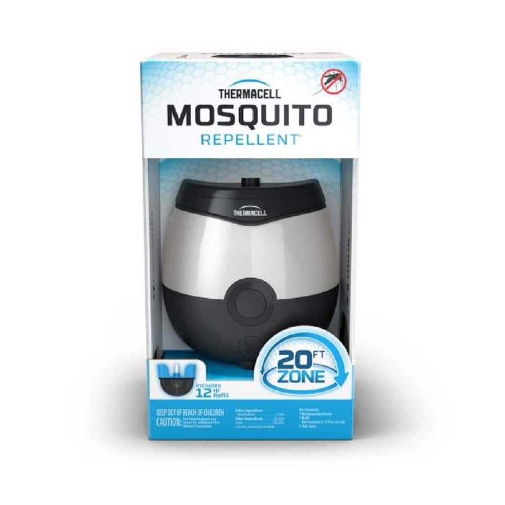 Thermacell Rechargeable Outdoor Mosquito Repeller 20 ft. Coverage and Deet Free with LED Lights 100549849 - The Home Depot