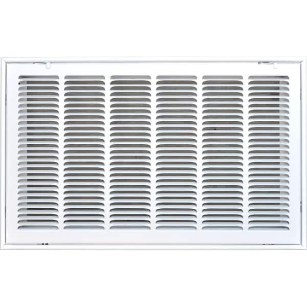 SPEEDI-GRILLE 24 in. x 14 in. Return Air Vent Filter Grille, White with Fixed Blades