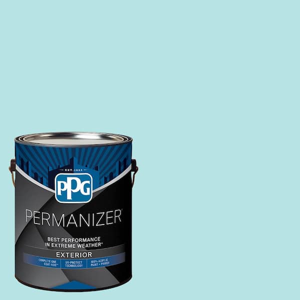 PERMANIZER 1 gal. PPG1233-4 Seascape Green Semi-Gloss Exterior Paint