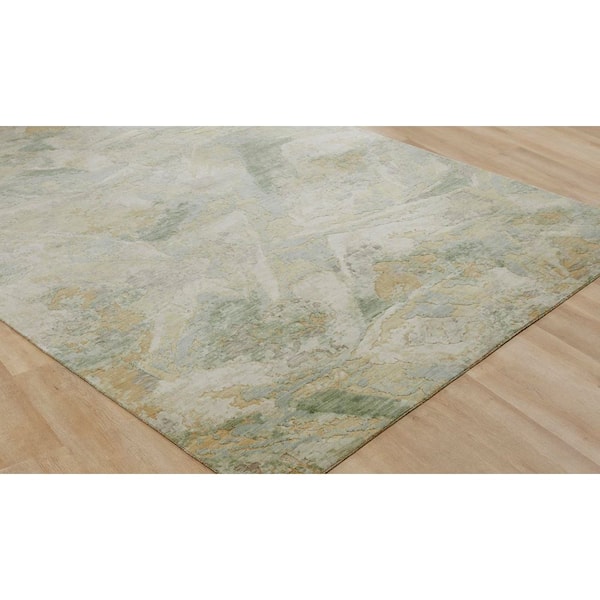 Rosemont 5 ft. x 7 ft. Multi-Colored Abstract Washable Area Rug