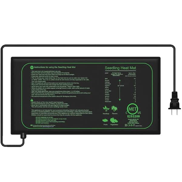 ITOPFOX 4 in. x 20.75 in. Seedling Heat Mat Indoor Plants Germination Waterproof Heating Pad Propagation Clone Starter Mat