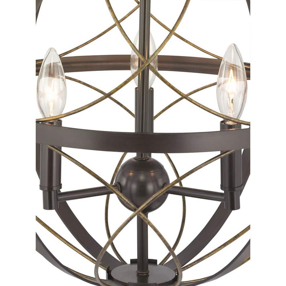 Brandywine Antique Bronze 3-Light Farmhouse Pendant