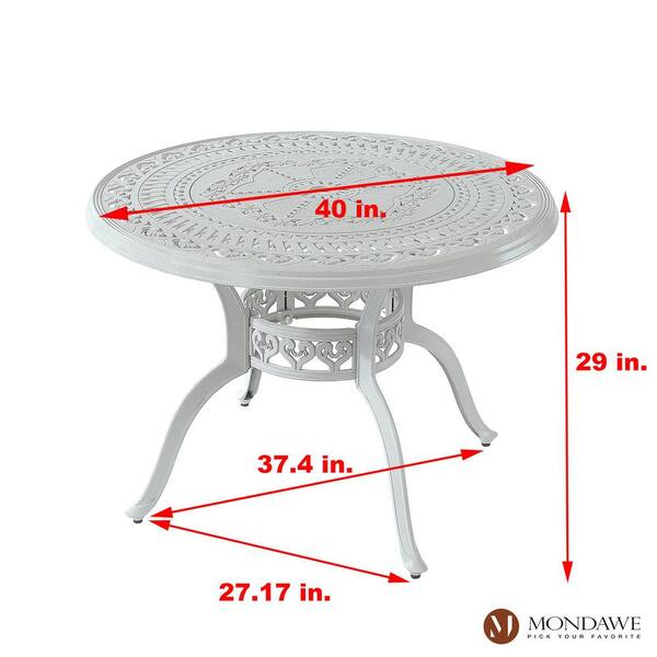 40 Inch Round Outdoor Table 600x600