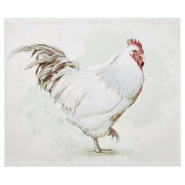 Unbranded 20 in. H x 24 in. W "Proud Rooster" Canvas Wall Art
