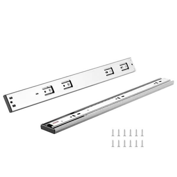 10 Pairs of 22 in. Drawer Slides Side Mount Rails, Heavy Duty Full Extension Steel Track, 100 lbs. Load Capacity