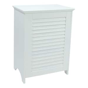 Contemporary Country Laundry Hamper with Indoor Louvered Front Panel