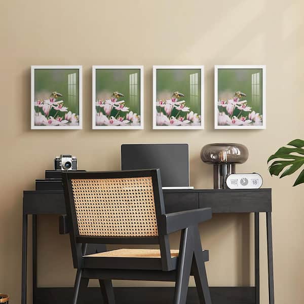 Modern 11 in. x 14 in. White Picture Frame (Set of 4)