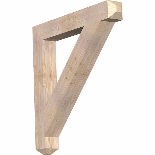 Ekena Millwork 5.5 in. x 44 in. x 44 in. Douglas Fir Traditional Craftsman Smooth Bracket